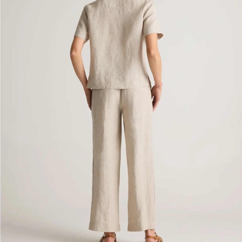 Quince European Linen Wide Leg pants - Flax